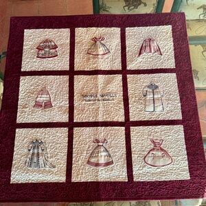 French Doll Antique Fashion Quilt Handmade One Of A Kind Quality Beautiful!